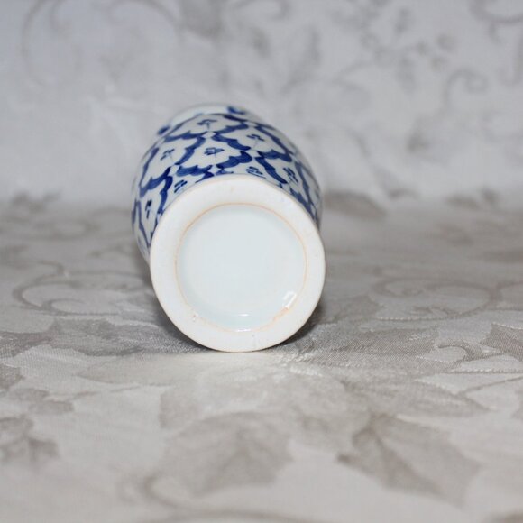 Blue White Vase 5" - Picture 4 of 11